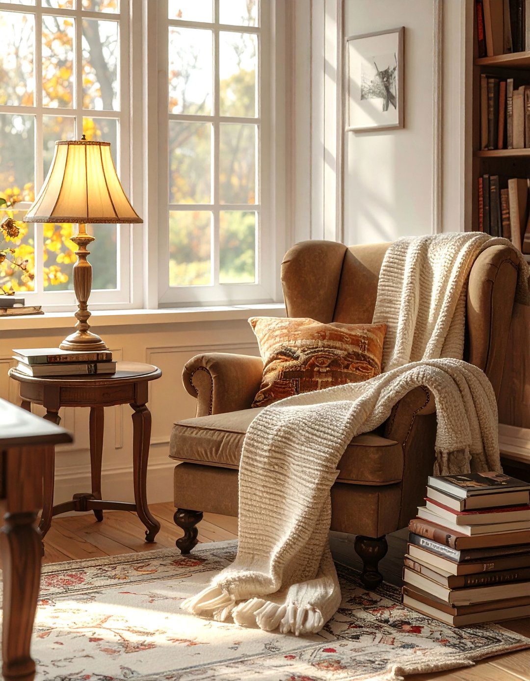 Cozy Reading Corner Integration - 30 Cottagecore Dining Room Ideas for a Cozy and Charming Space