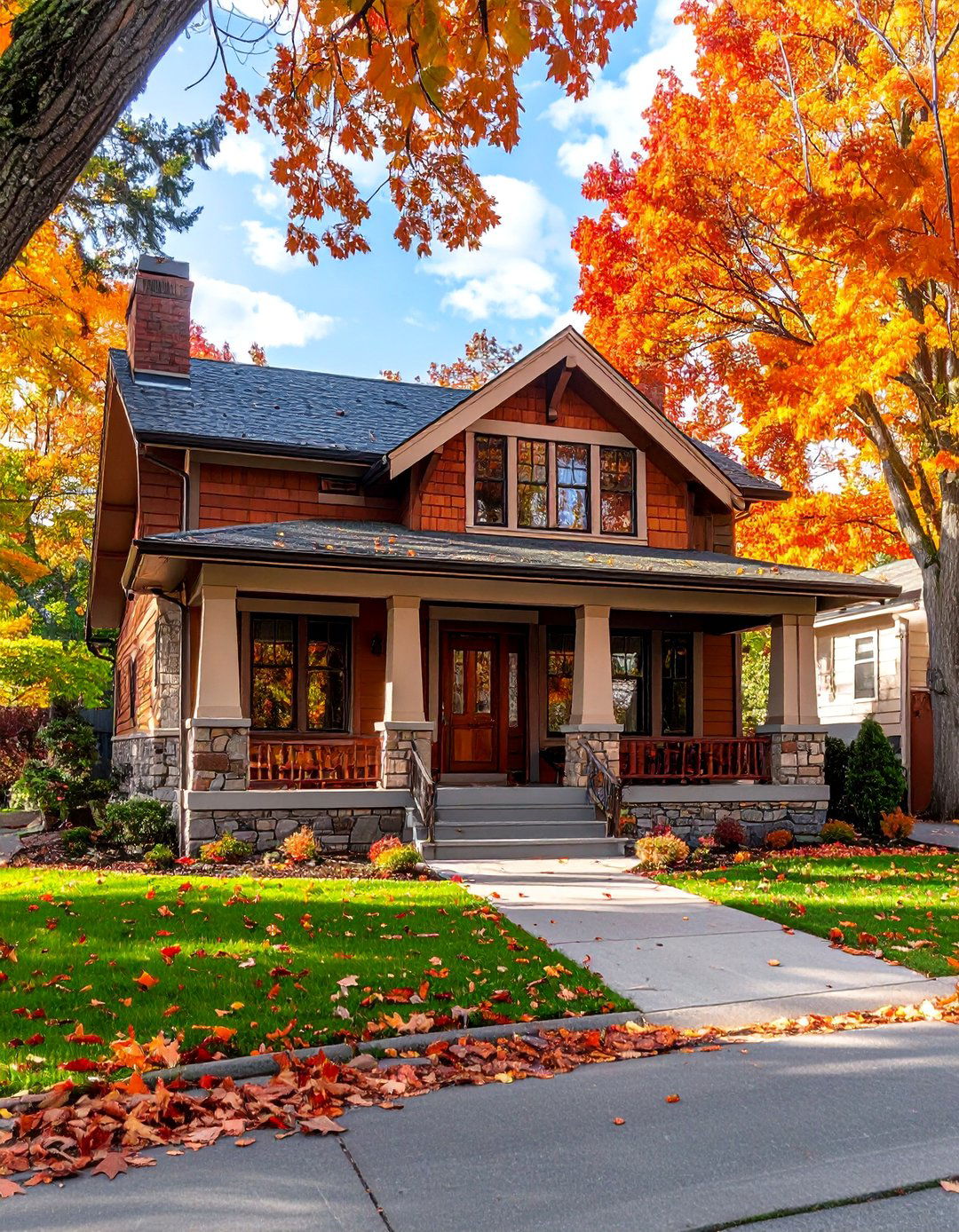 Craftsman Exterior with Natural Materials and a Welcoming Porch - 20 Aesthetic House Exterior Ideas to Boost Curb Appeal
