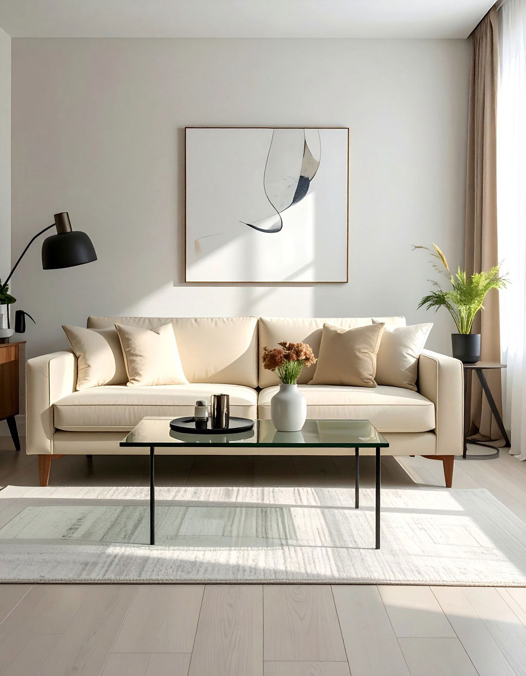 Cream Couch in a Small Living Room - 20 Cream Couch Living Room Ideas for a Cozy Space