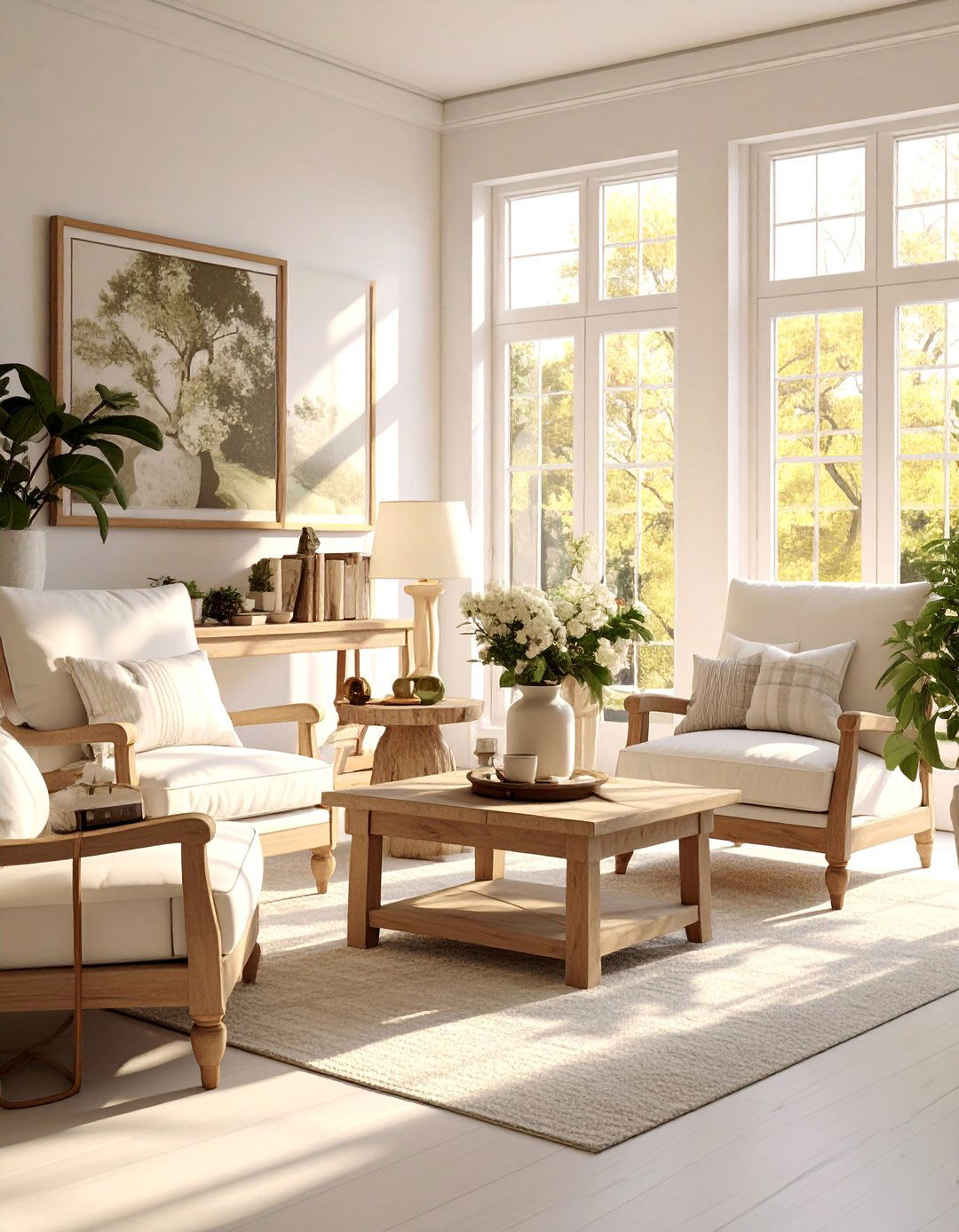 Creamy Off White Sunroom - 20 Sunroom Color Ideas to Brighten Your Indoor-Outdoor Space