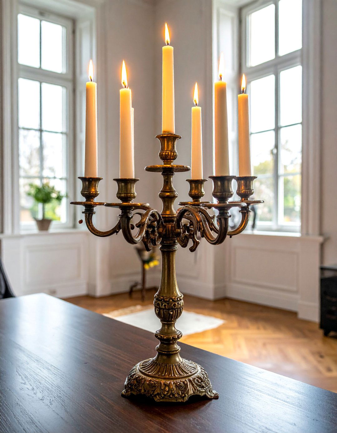 Creating Atmosphere with Candlelight - 20 Dark Academia Home Office Ideas for a Moody Vibe