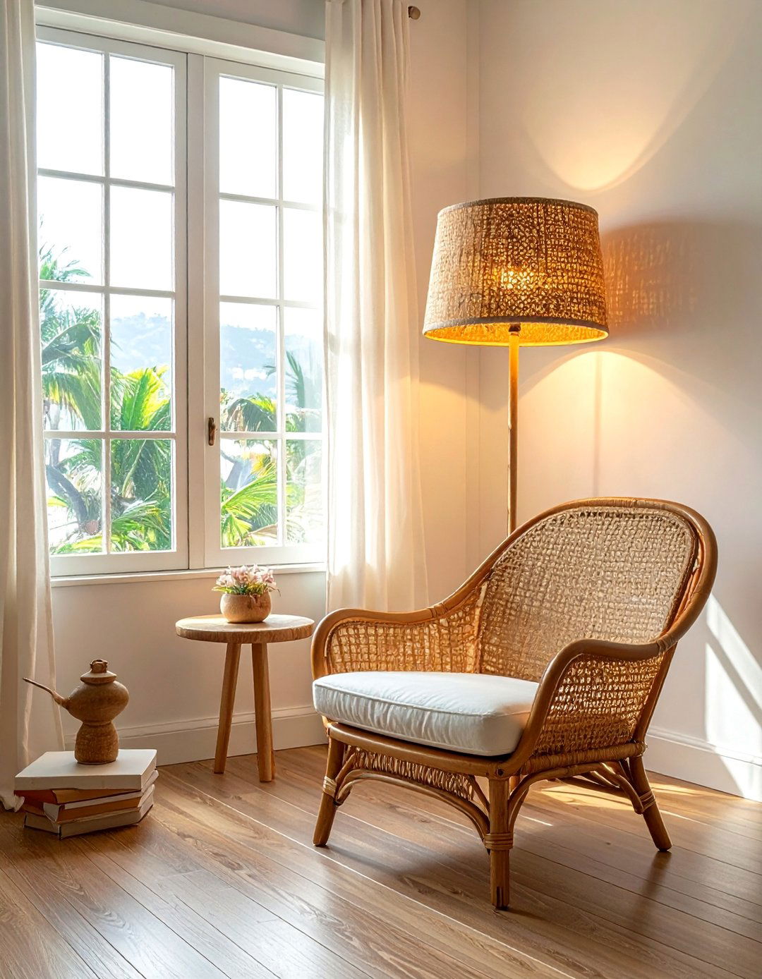 Creating Soft Lighting with Natural Lampshades - 15 Hawaiian Interior Design Ideas for a Tropical Vibe