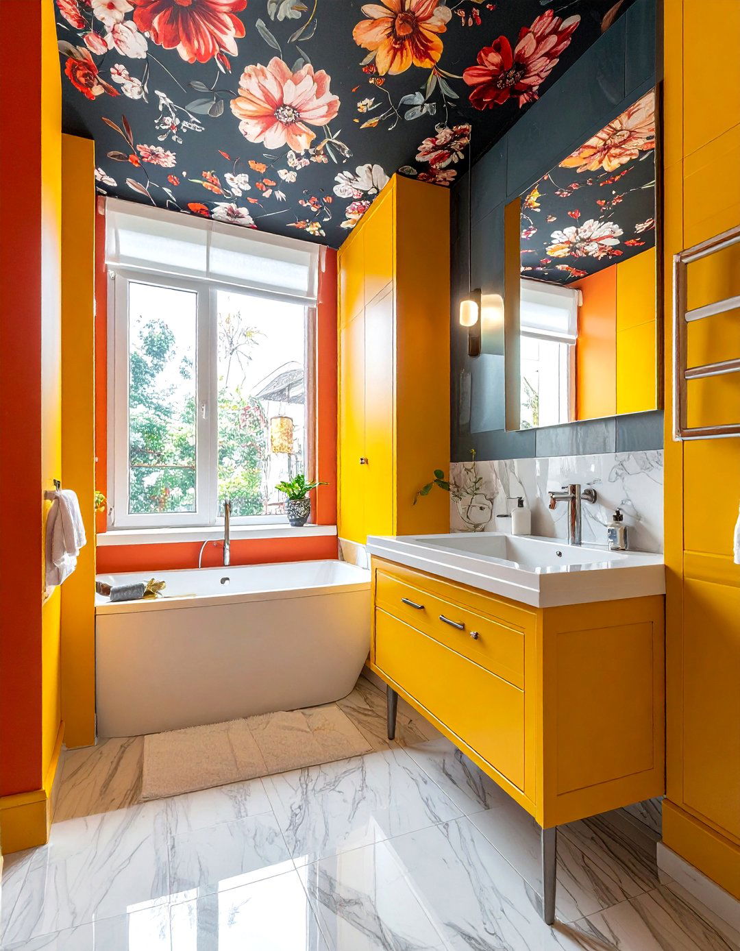 Creating a Ceiling Masterpiece - 20 Maximalist Bathroom Design Ideas for Bold Style