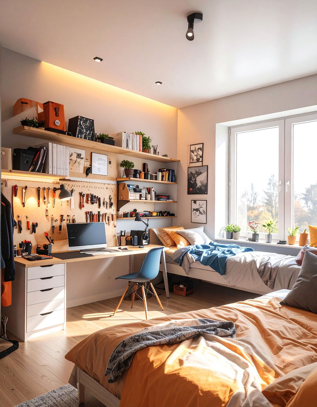 Creative Workshop Laboratory - 40 Teenage Boy Bedroom Ideas for a Cool and Functional Space