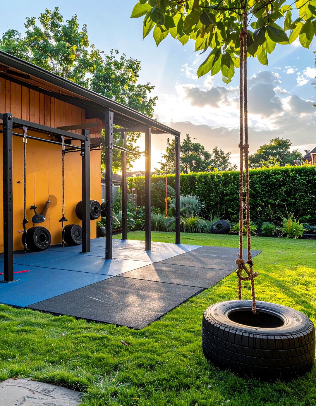 CrossFit Training Zone - 15 Garden Gym Ideas for Your Outdoor Fitness Space
