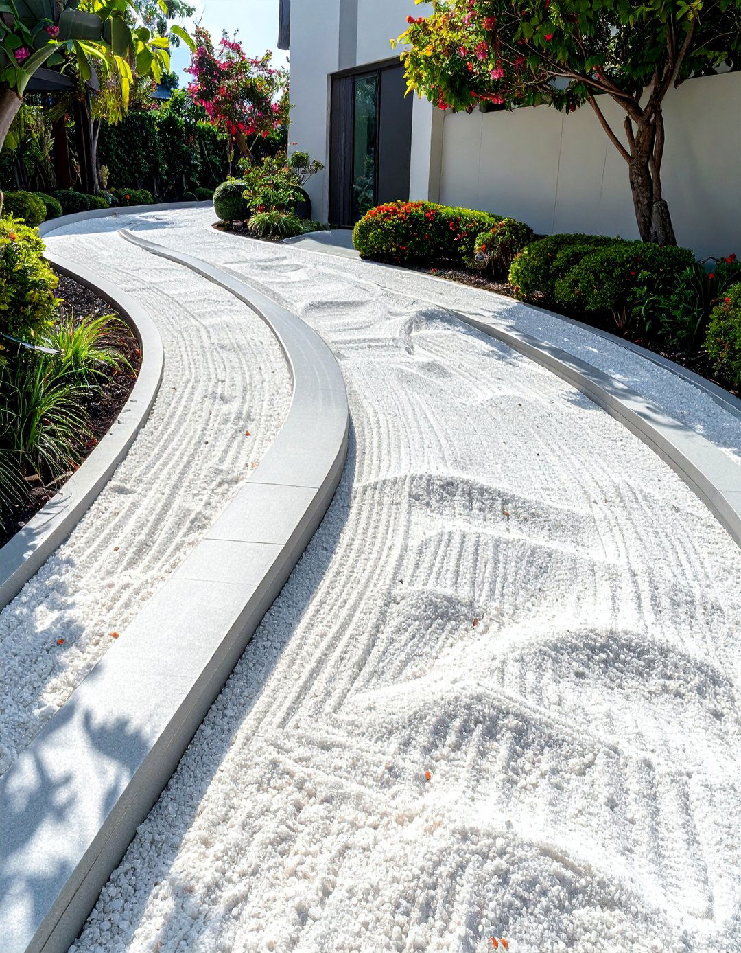 Crushed Limestone Curved Pathways - 25 Curved Walkway Ideas for a Unique Outdoor Space