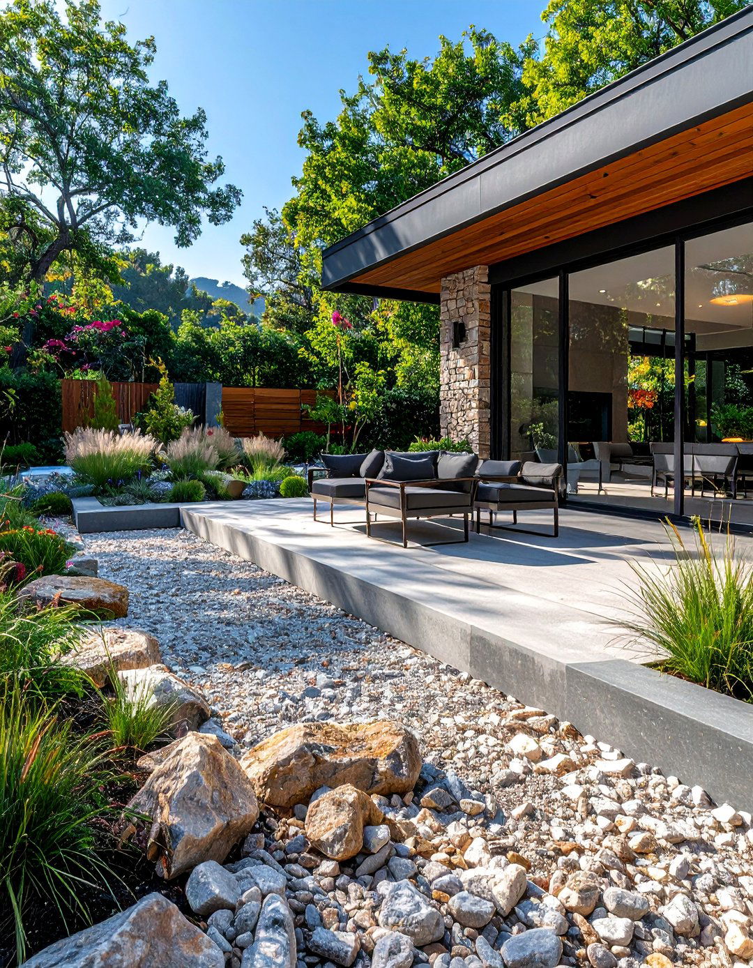 Crushed Stone Patios - 40 Stone Landscaping Ideas for a Beautiful Outdoor Space