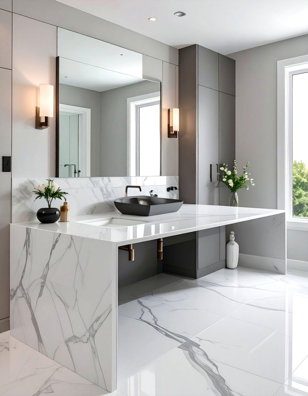 Cultured Marble Bathroom Countertops - 20 Bathroom Countertop Ideas for a Functional and Stylish Space