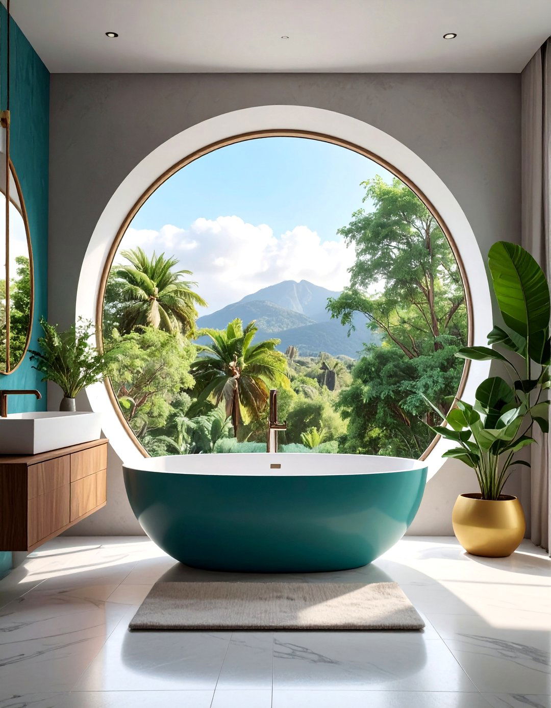 Custom Architectural Shapes - 20 Windows Above Bathtub Ideas for a Relaxing Bath