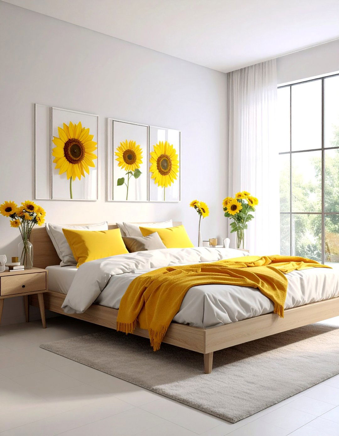 DIY Pressed Sunflower Art Frames - 15 Sunflower Bedroom Ideas to Brighten Your Space