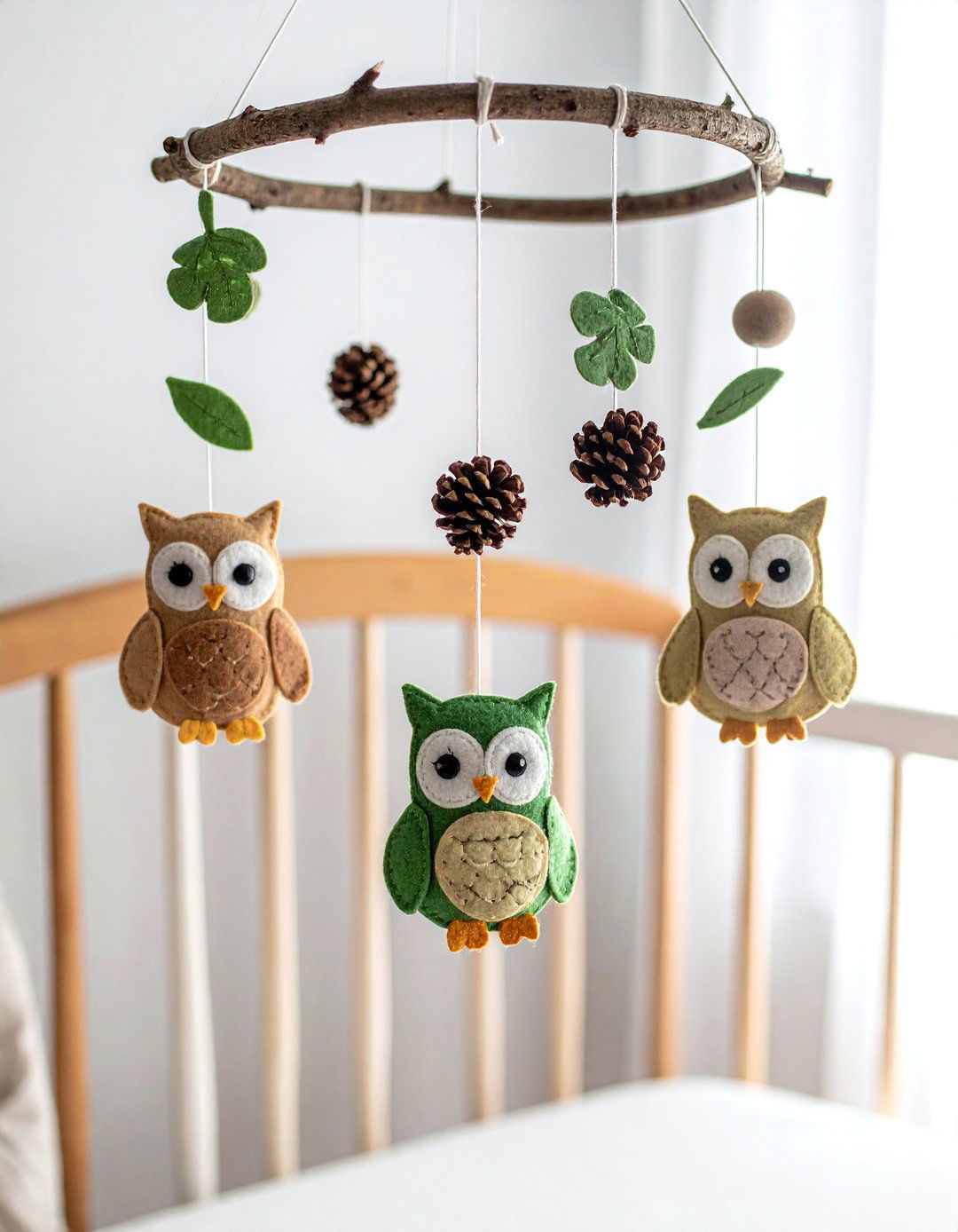 DIY Twig Mobile Woodland Nursery - 25 Woodland Nursery Ideas for a Cozy Baby Room