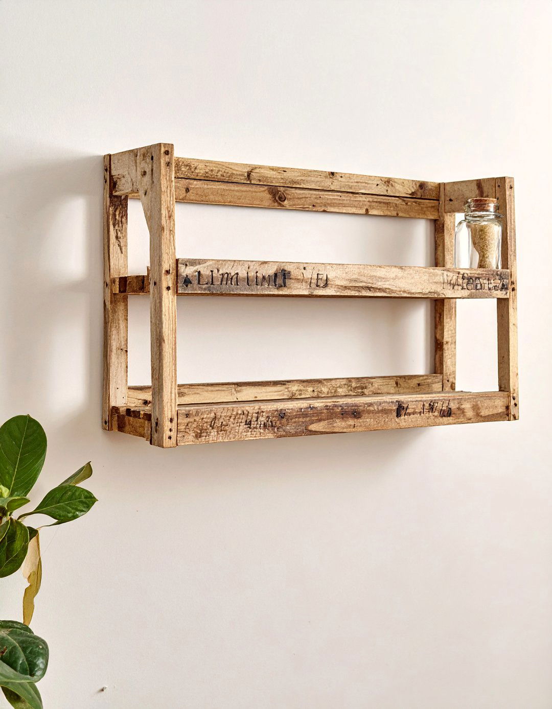 DIY Wooden Pallet Spice Rack - 40 Creative Spice Rack Ideas for Organized Kitchens