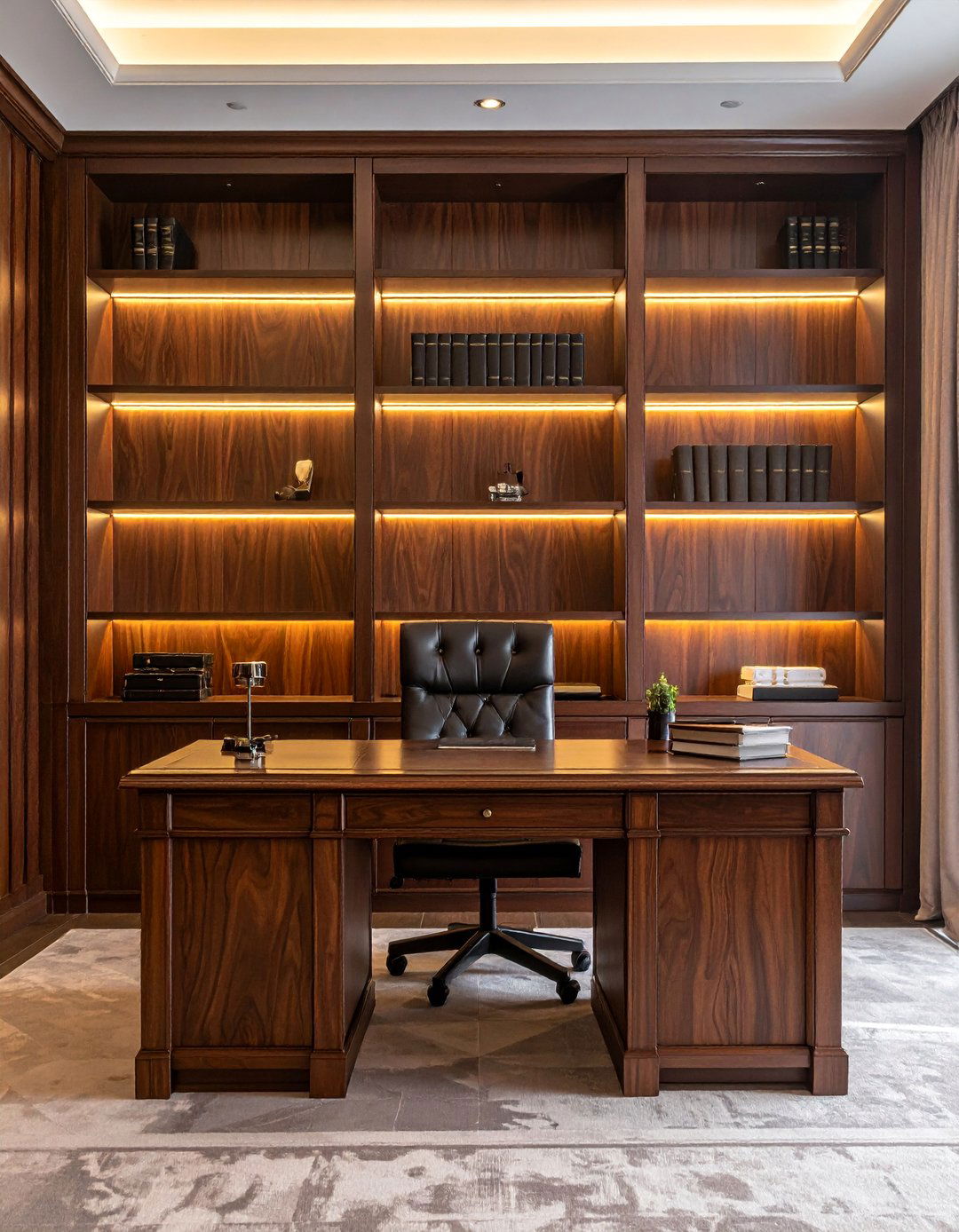 Dark Cherry Wood Slat Accent Wall - 40 Wood Slat Accent Wall Ideas for Your Home