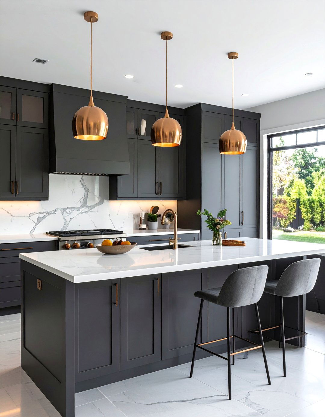 Dark Taupe Kitchen Cabinets for Drama - 25 Stunning Taupe Kitchen Cabinet Design Ideas