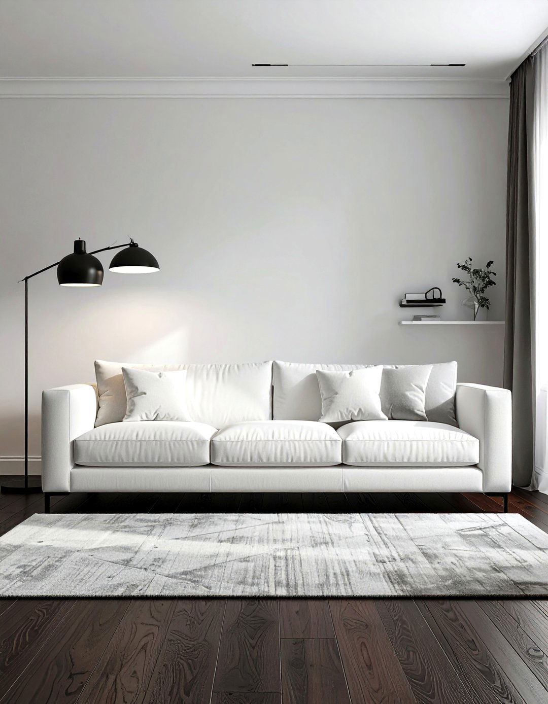 Dark Walnut Floors in a Minimalist Interior Design - 20 Dark Walnut Floors for Stylish Room Designs