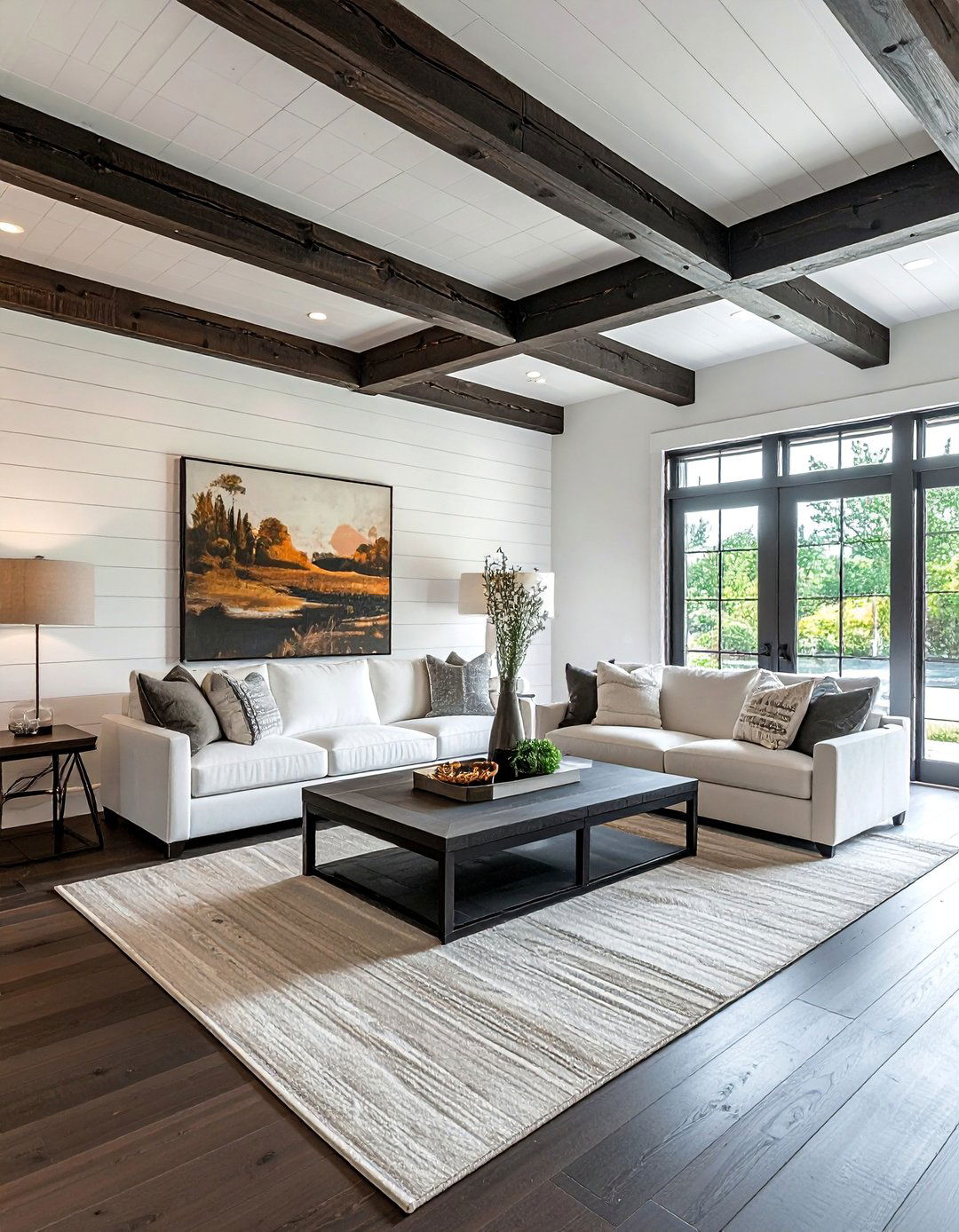 Dark Wood Ceiling Beams for Rustic Charm - 20 Dark Wood Interior Design Ideas for Your Home