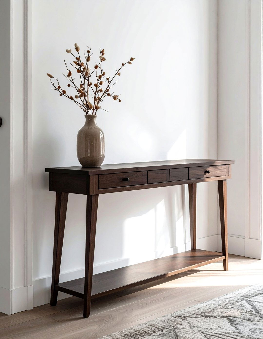 Dark Wood in a Minimalist Setting - 20 Dark Wood Interior Design Ideas for Your Home
