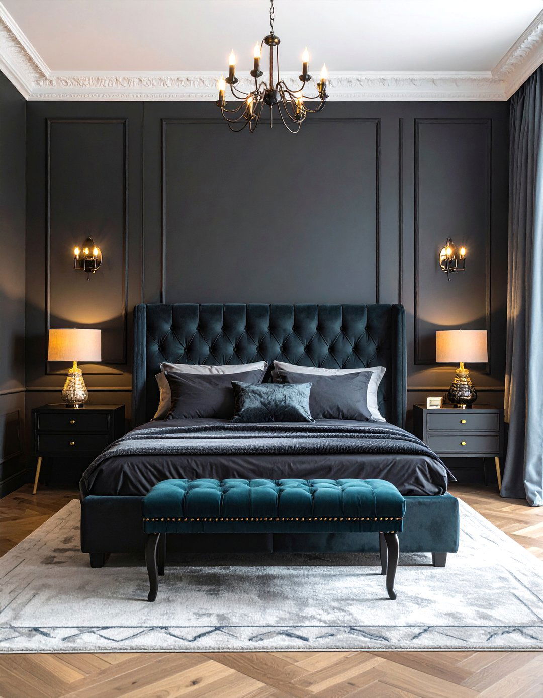 Dark and Moody Bachelor Room Design - 25 Bachelor Room Ideas for Modern Single Men