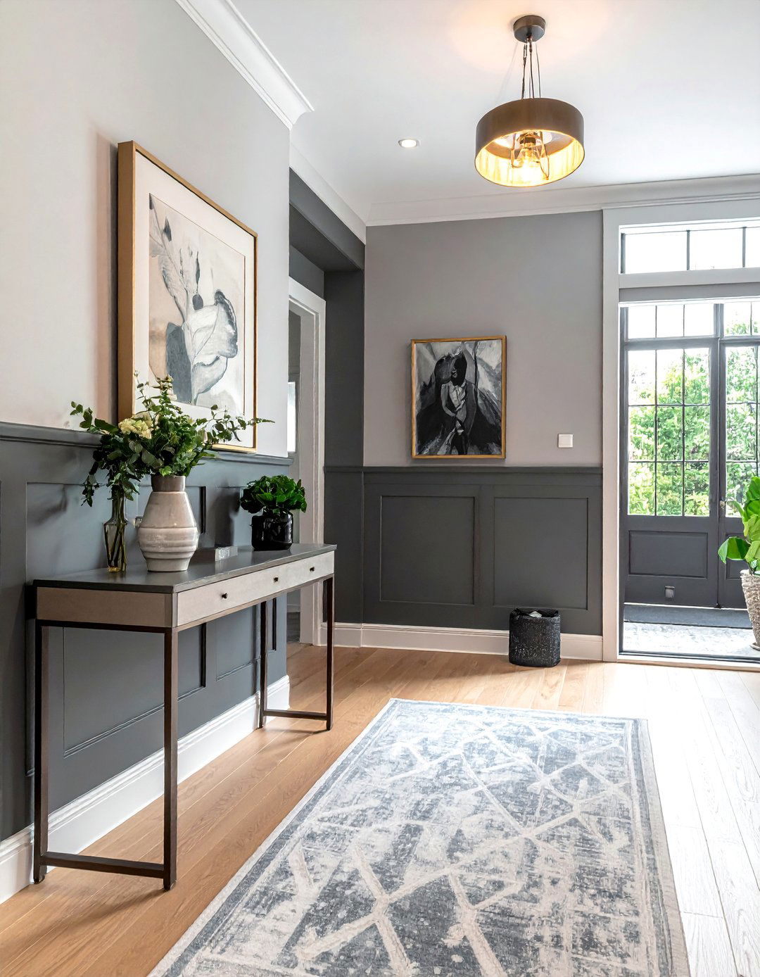 Dark and Moody Wainscoting - 25 Wainscoting Entryway Ideas to Elevate Your Home