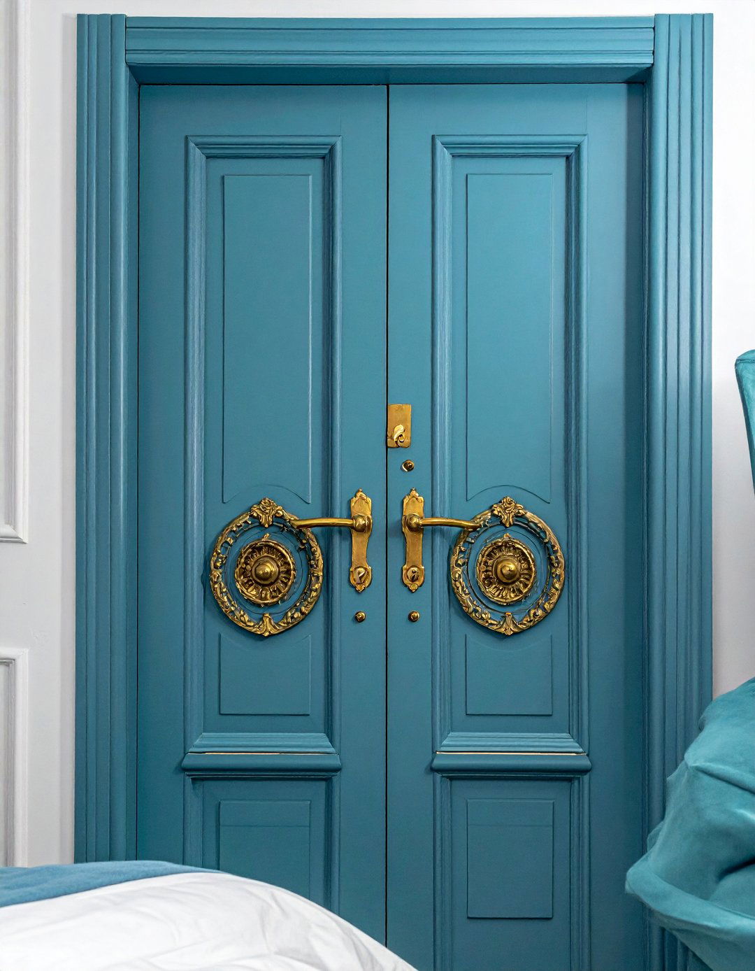 Decorative Hardware Upgrade - 25 Bedroom Door Decorating Ideas to Add Personality