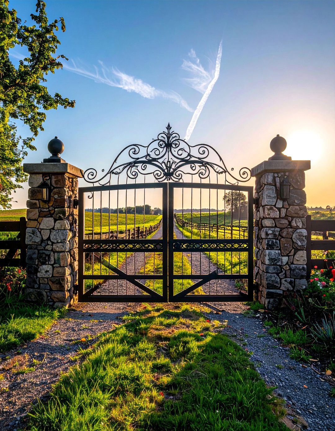 Decorative Metal Farm Gates - 15 Farm Fence Ideas to Enhance Your Rural Property