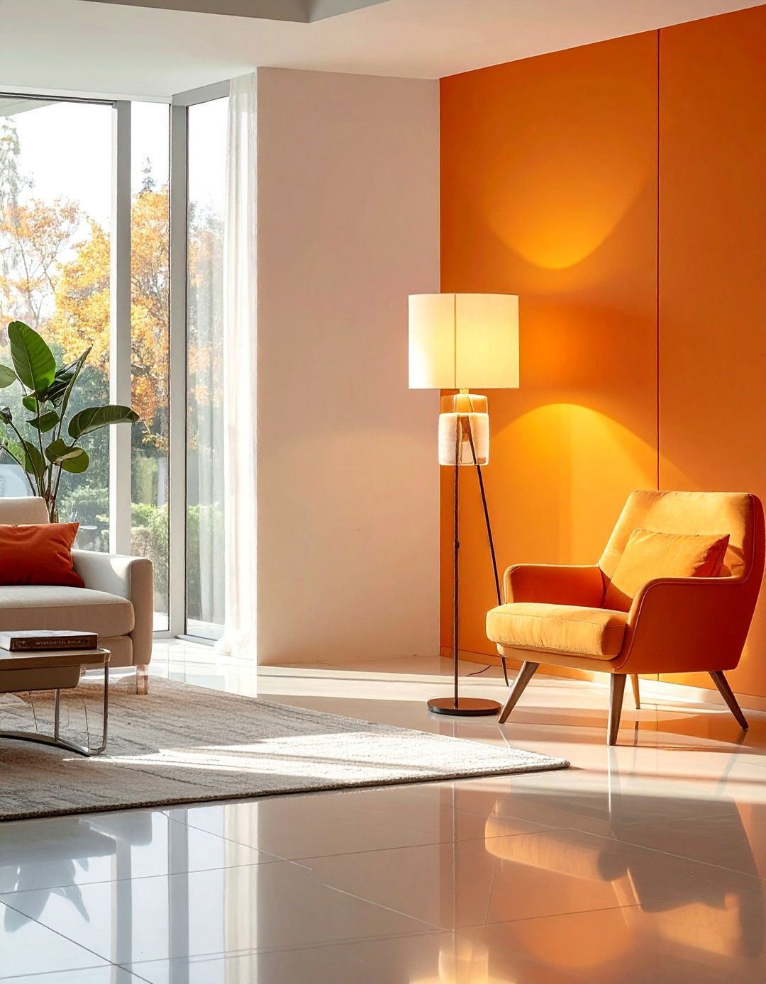 Dimmable Mood Floor Lighting - 25 Living Room Floor Lamp Ideas for Stylish Spaces