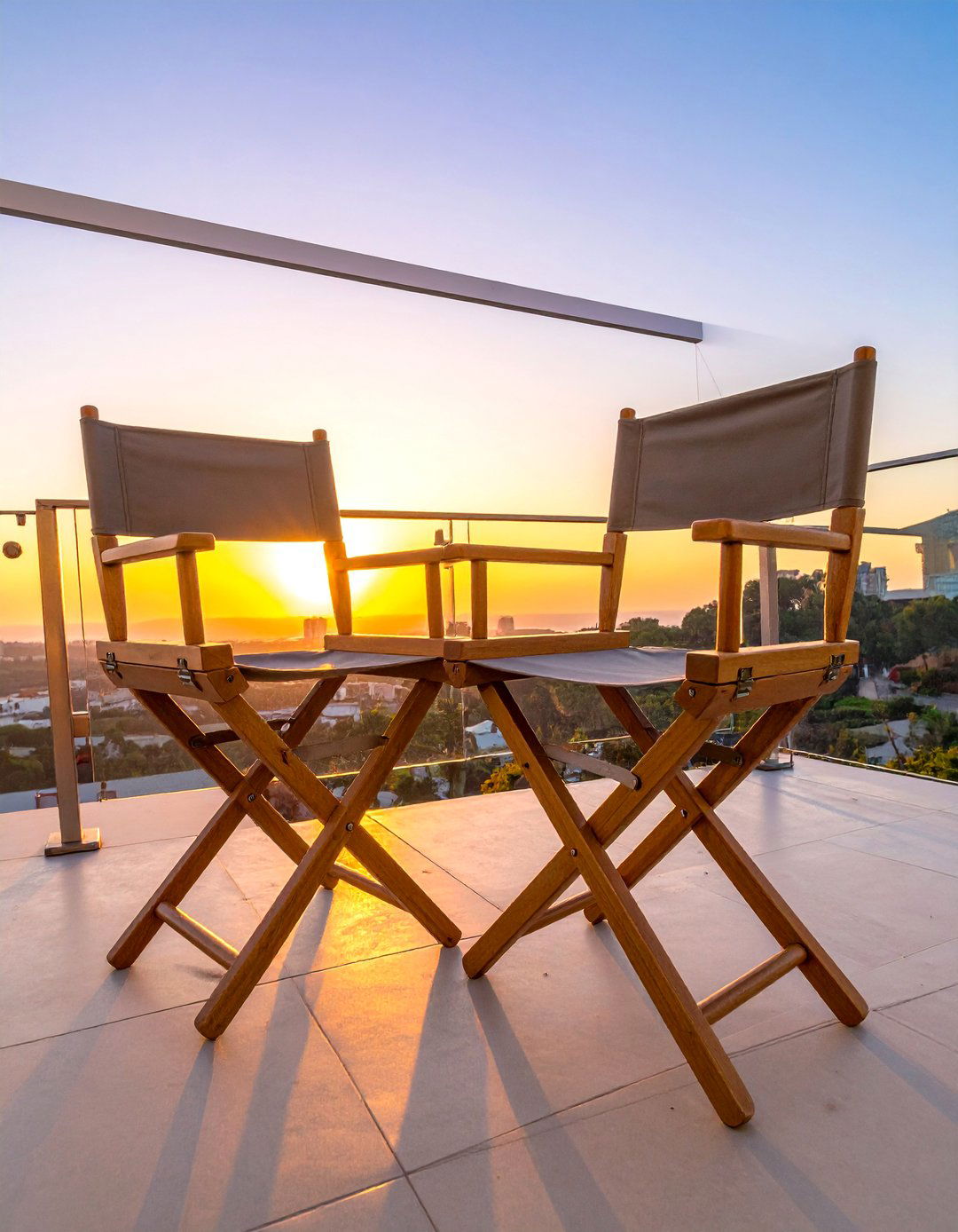 Director Chair Classic Style - 25 Balcony Seating Ideas for Small Outdoor Spaces