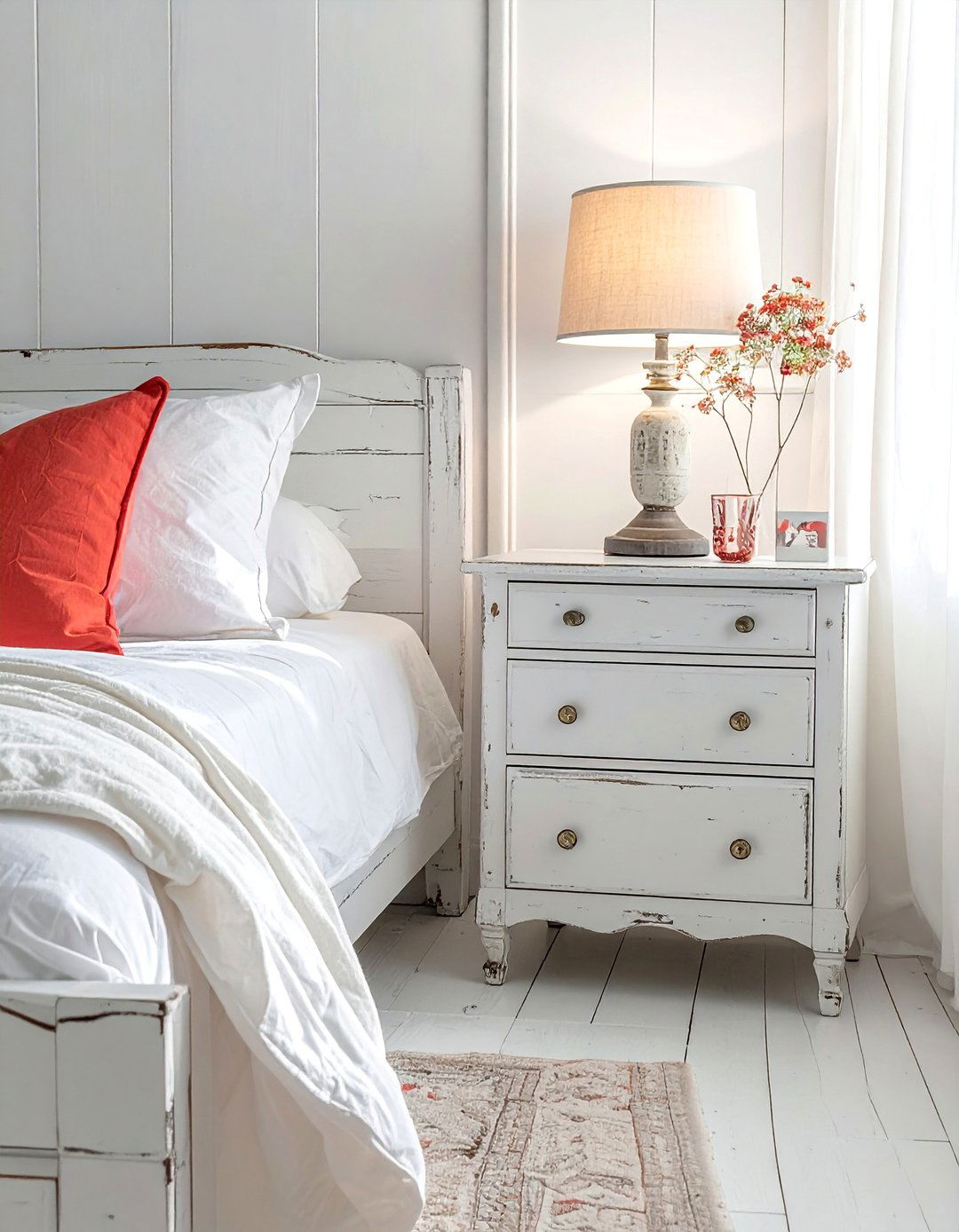 Distressed White Furniture for a Shabby Chic Bedroom - 20 Shabby Chic Bedroom Ideas for Timeless Elegance
