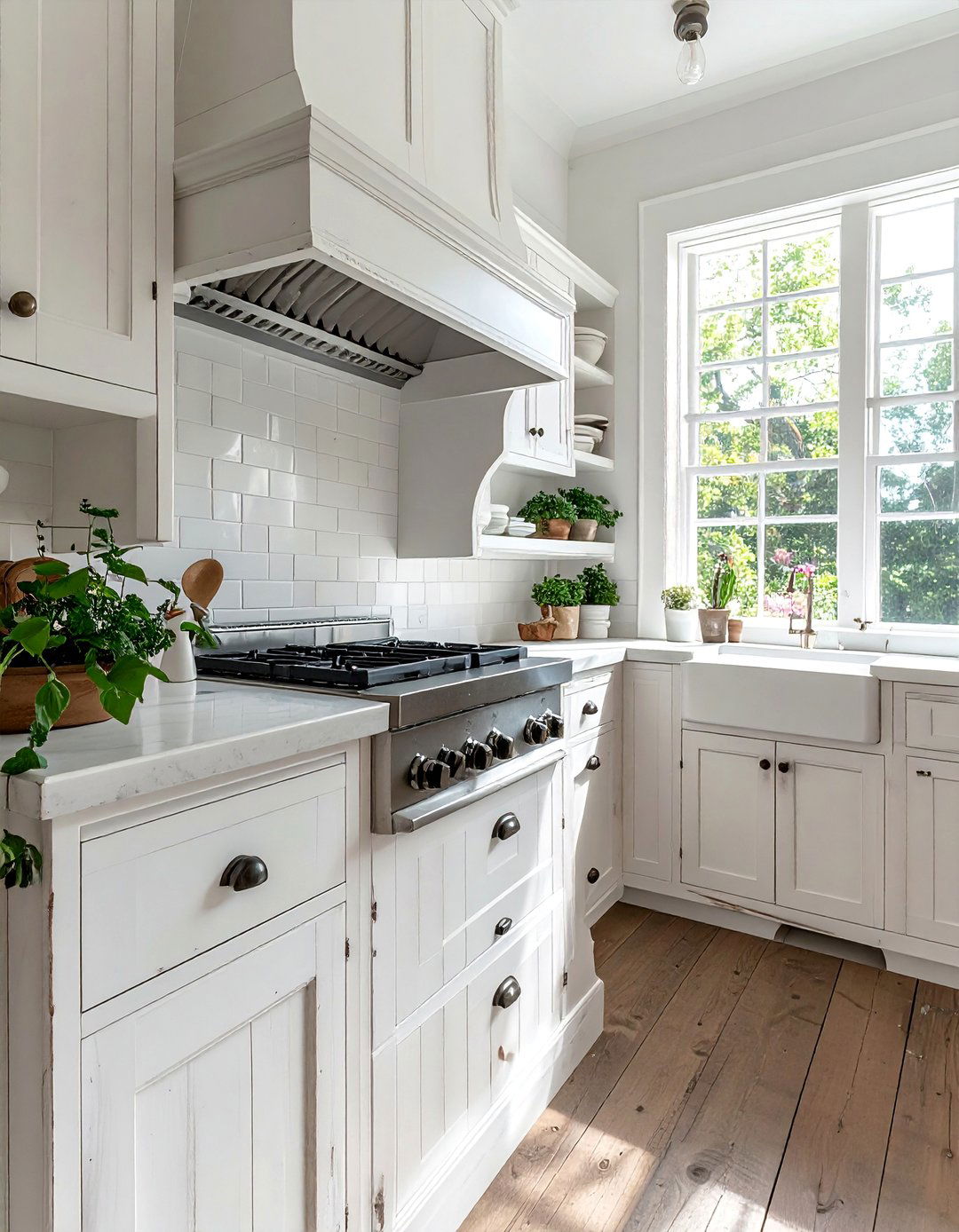 Distressed White Shabby Chic Kitchen Cabinets - 15 Charming Shabby Chic Kitchen Ideas for Vintage Style
