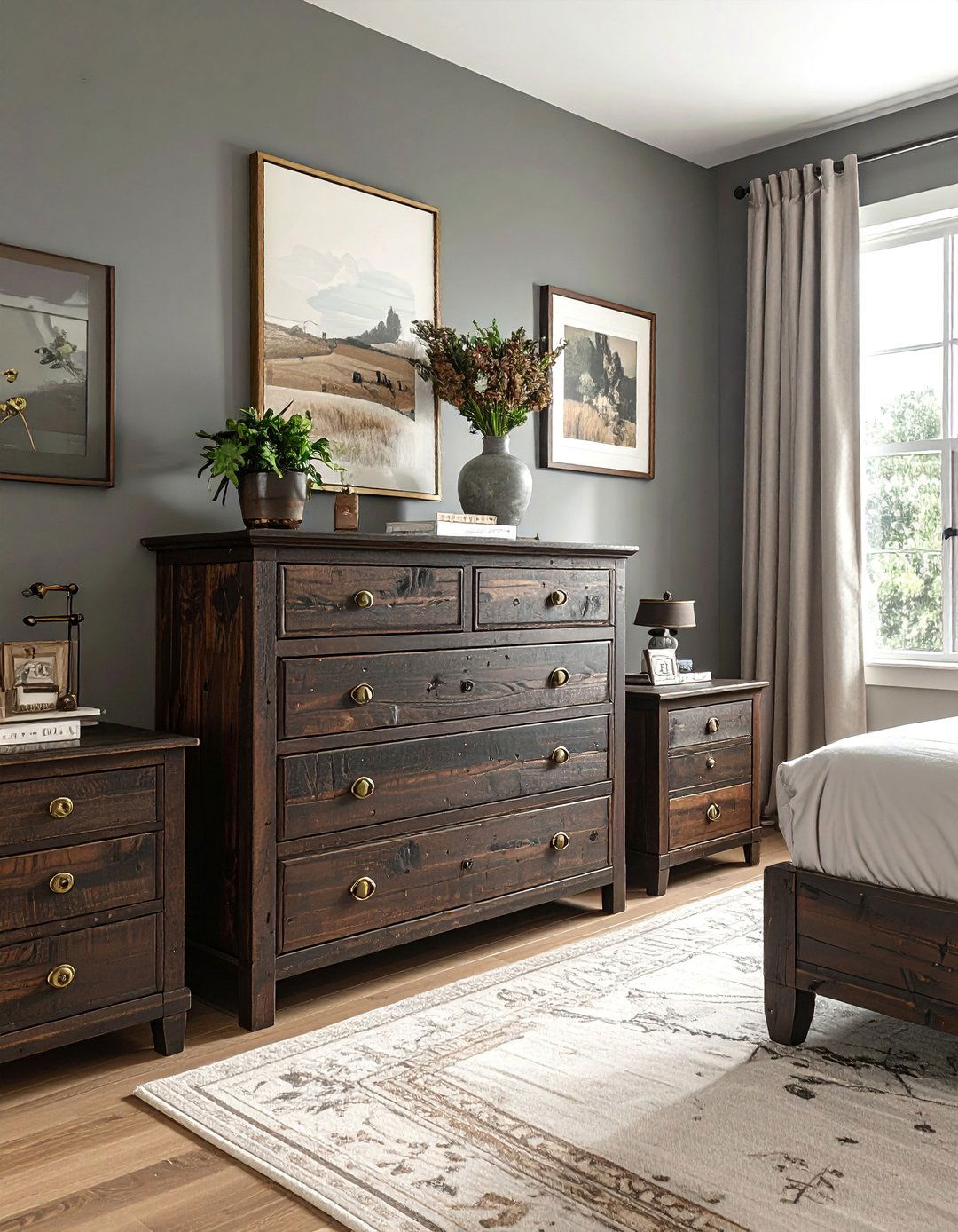 Distressed Wood Furniture - 20 Tuscan Bedroom Ideas for a Warm and Inviting Space