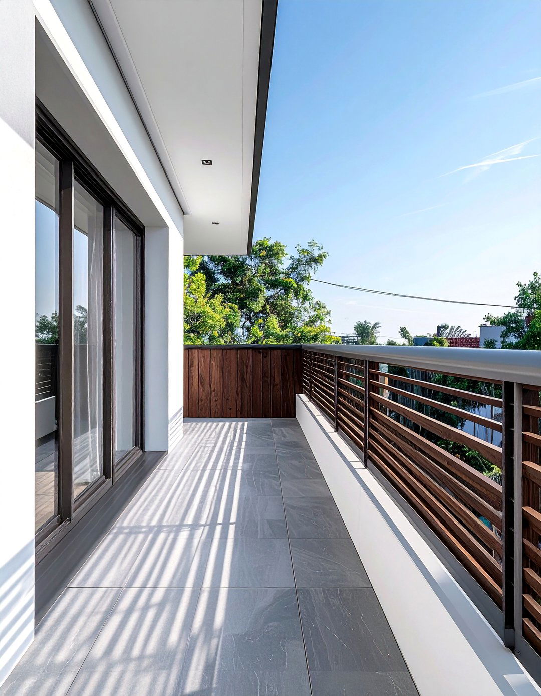 Dormer Balcony with Horizontal Slat Railing - 20 Dormer Balcony Ideas to Maximize Your Space
