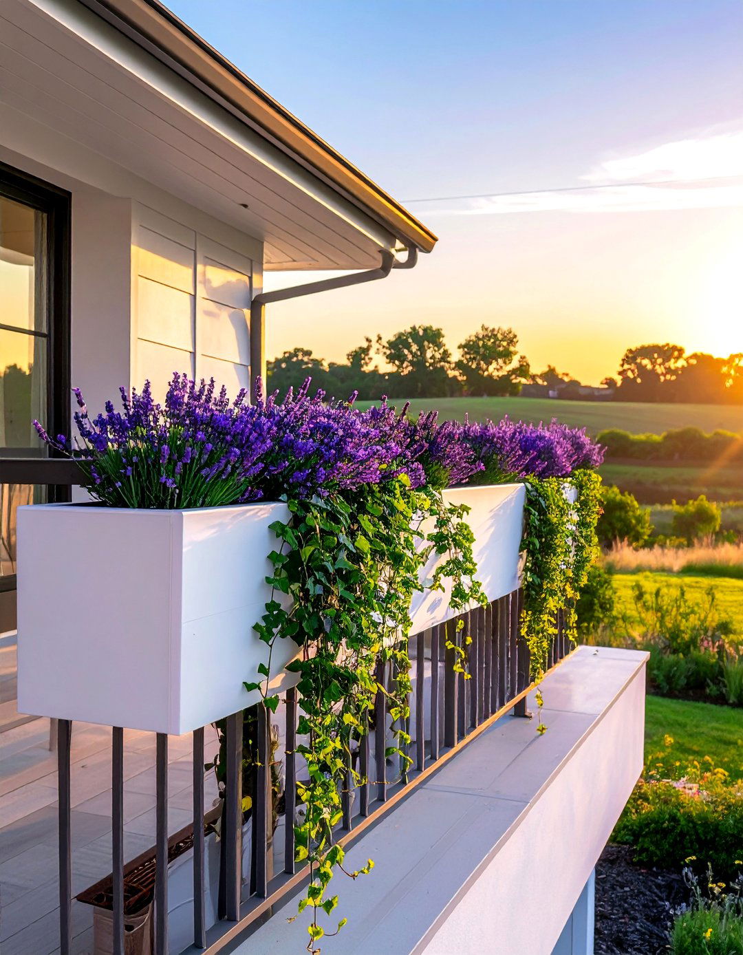 Dormer Balcony with Integrated Planter Boxes - 20 Dormer Balcony Ideas to Maximize Your Space