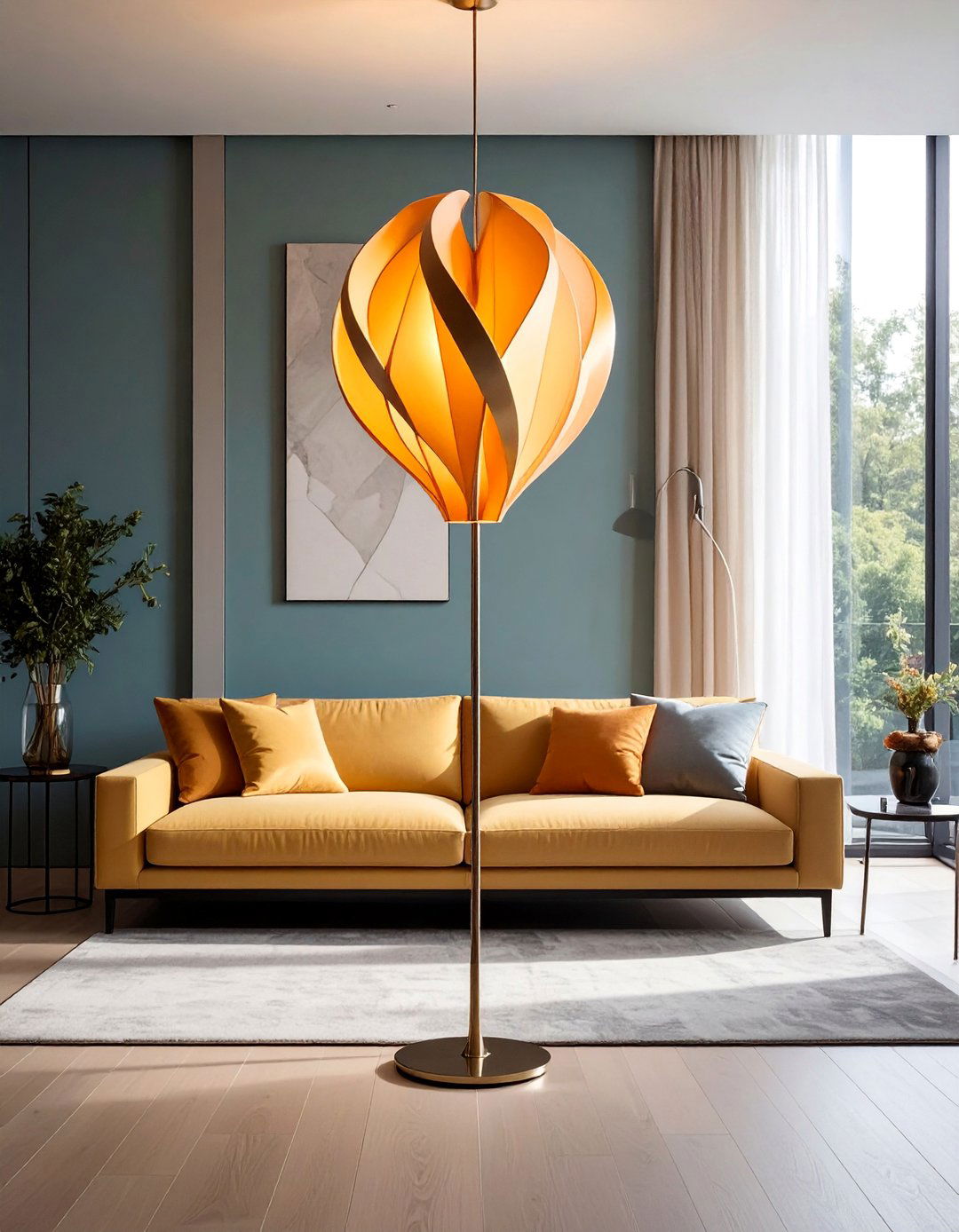 Dramatic Statement Floor Pieces - 25 Living Room Floor Lamp Ideas for Stylish Spaces