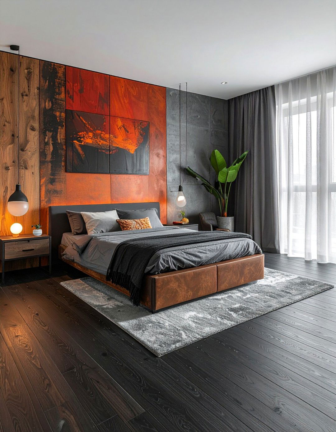 Durable Black Vinyl Plank Floor Bedroom - 20 Black Floor Bedroom Ideas for a Dramatic and Stylish Retreat