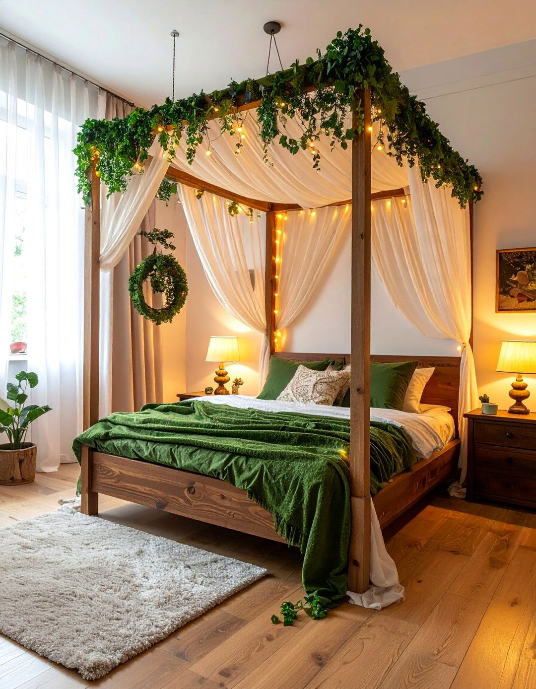 Enchanted Forest Canopy Bedroom - 20 Fantasy Bedroom Ideas to Create a Dreamy Escape