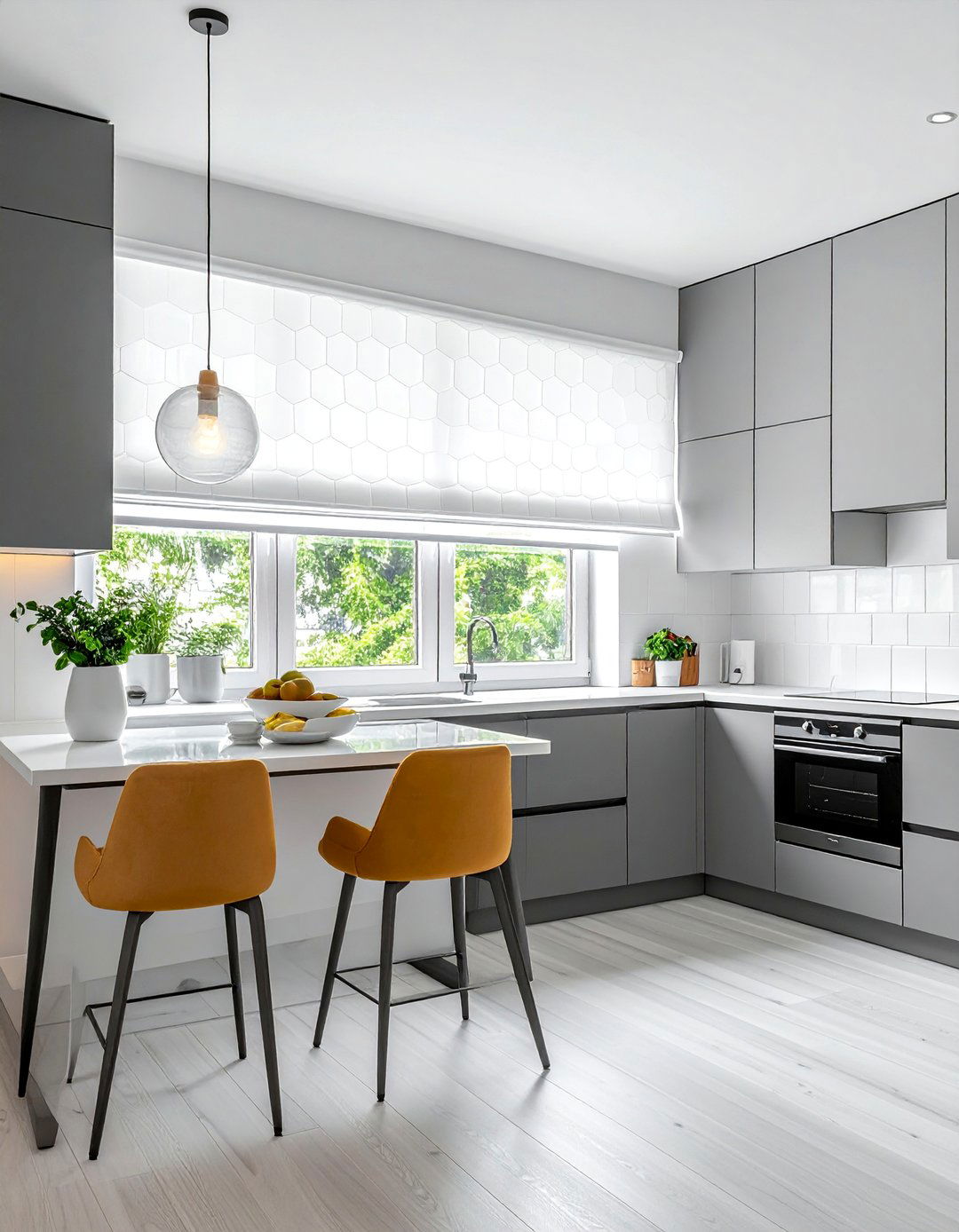 Energy Efficient Cellular Honeycomb Window Shades - 15 Kitchen Blinds Ideas to Enhance Your Window Decor