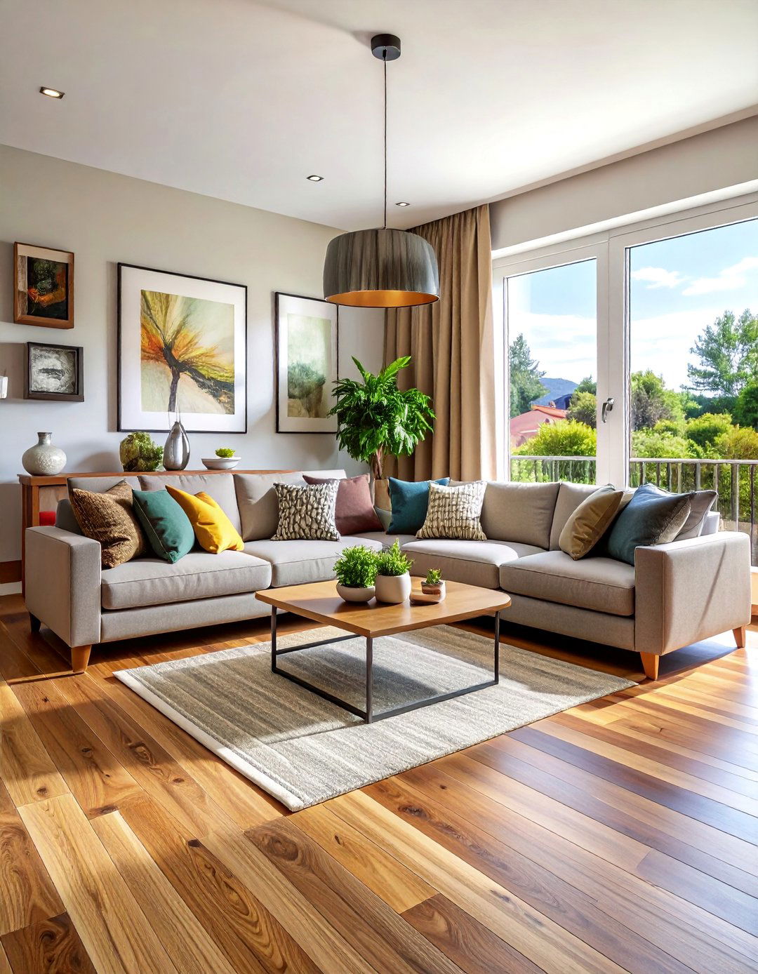 Engineered Hardwood Living Room Floor - 25 Beautiful Living Room Wood Floor Ideas