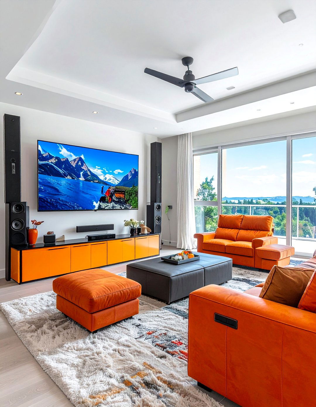 Entertainment Media Center Layout - 25 Functional Living Room Layout Ideas