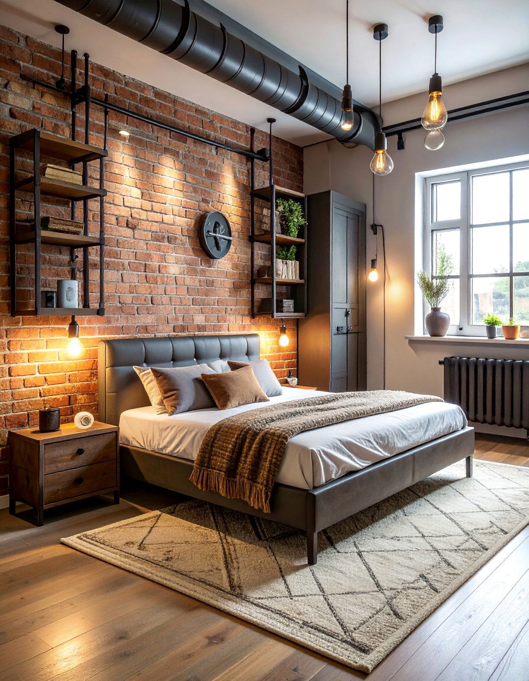 Exposed Brick Wall Wardrobe - 30 Open Closet Ideas for a Modern Wardrobe