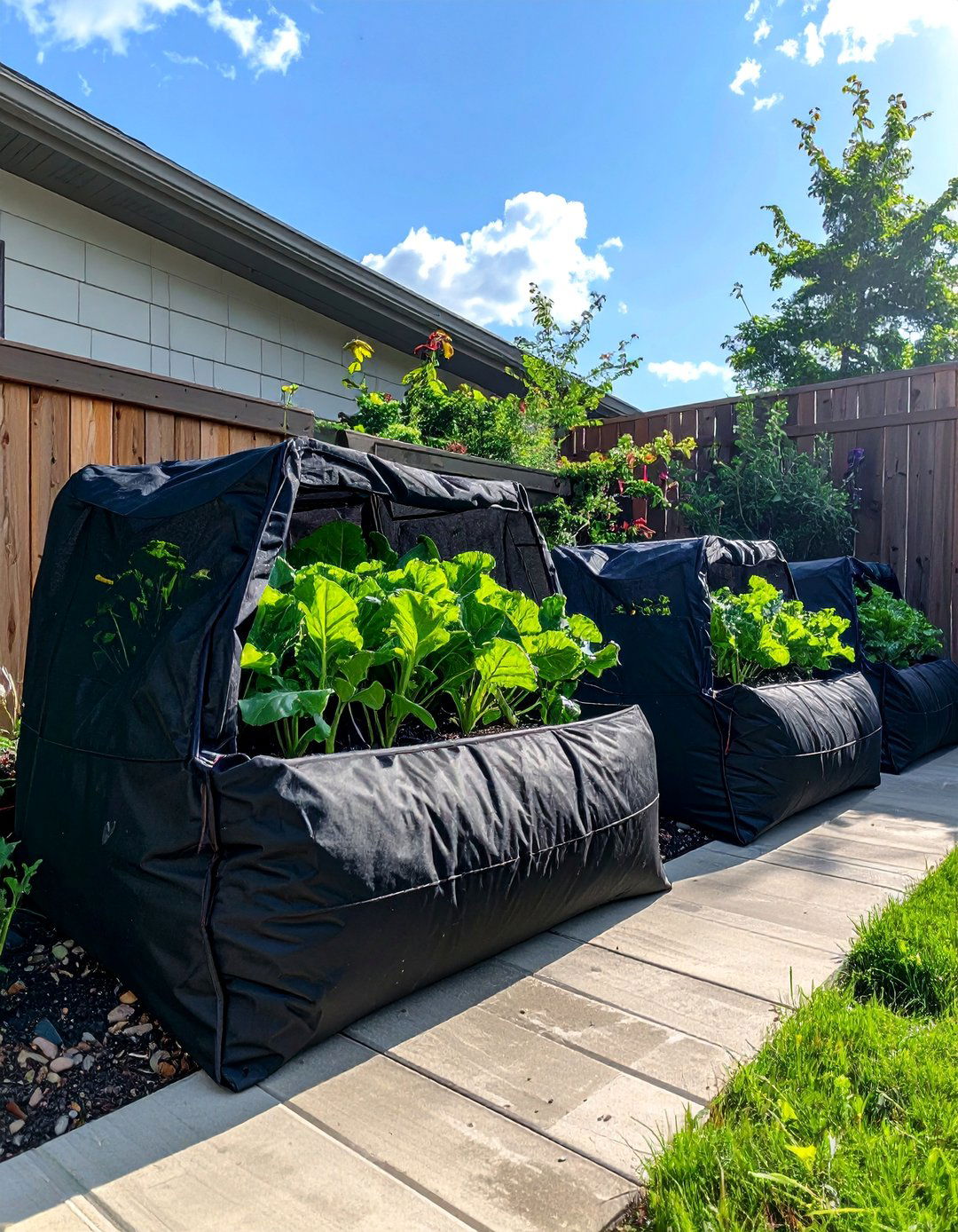 Fabric Grow Bags - 25 Budget-Friendly Raised Garden Bed Ideas for Your Backyard
