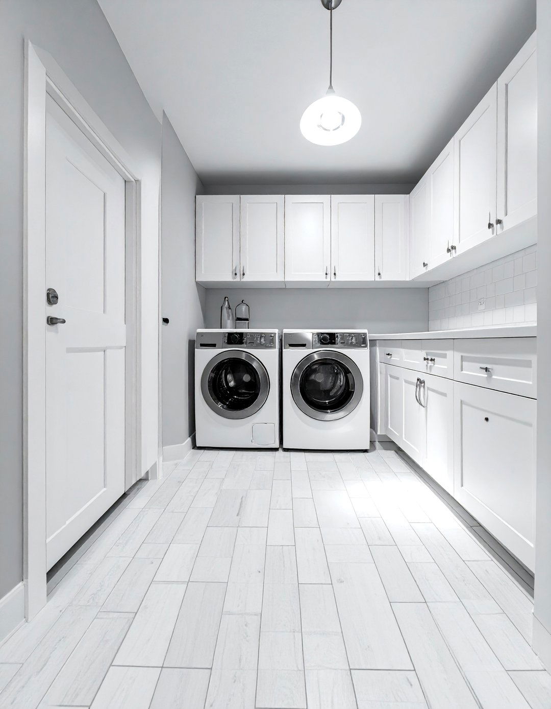 Faux Brick Paver Floor Laundry Room - 15 Brick Floor Laundry Room Ideas for a Rustic Charm