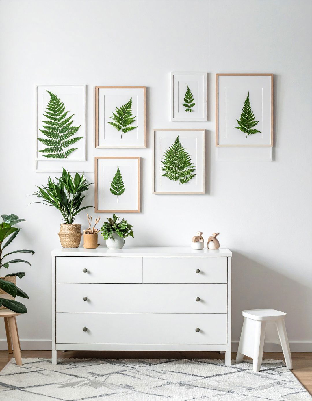 Fern and Greenery Prints Woodland Nursery - 25 Woodland Nursery Ideas for a Cozy Baby Room
