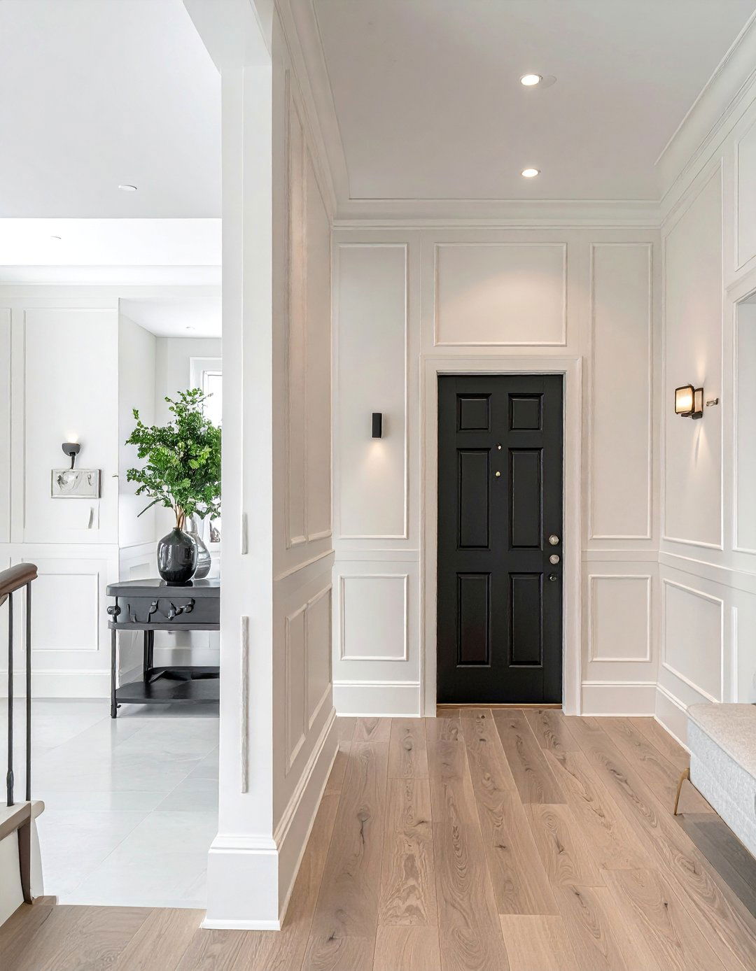 Floor to Ceiling Board and Batten Wainscoting - 25 Wainscoting Entryway Ideas to Elevate Your Home