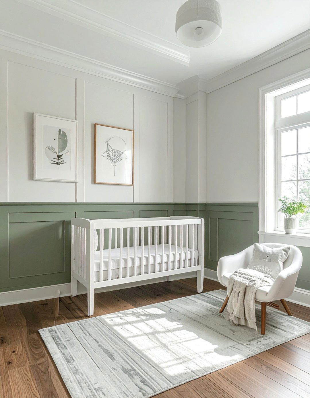 Floor to Ceiling Wainscoting Nursery - 15 Wainscoting Nursery Ideas for a Classic Look