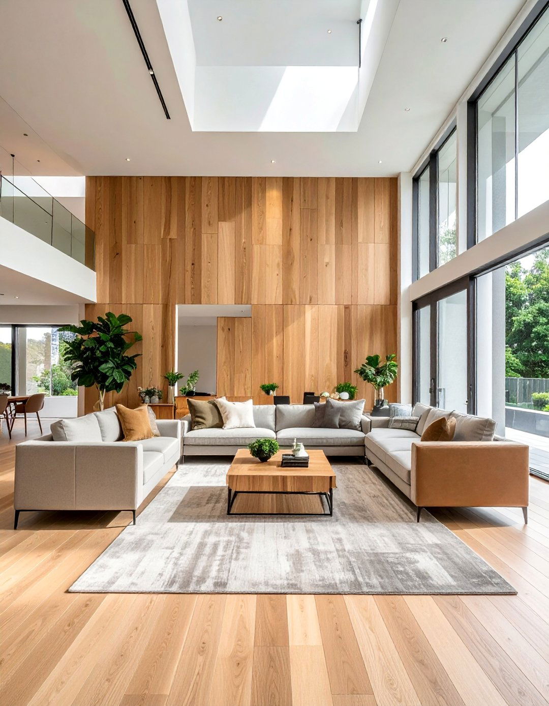 Floor to Ceiling Wood Slat Accent Wall - 40 Wood Slat Accent Wall Ideas for Your Home