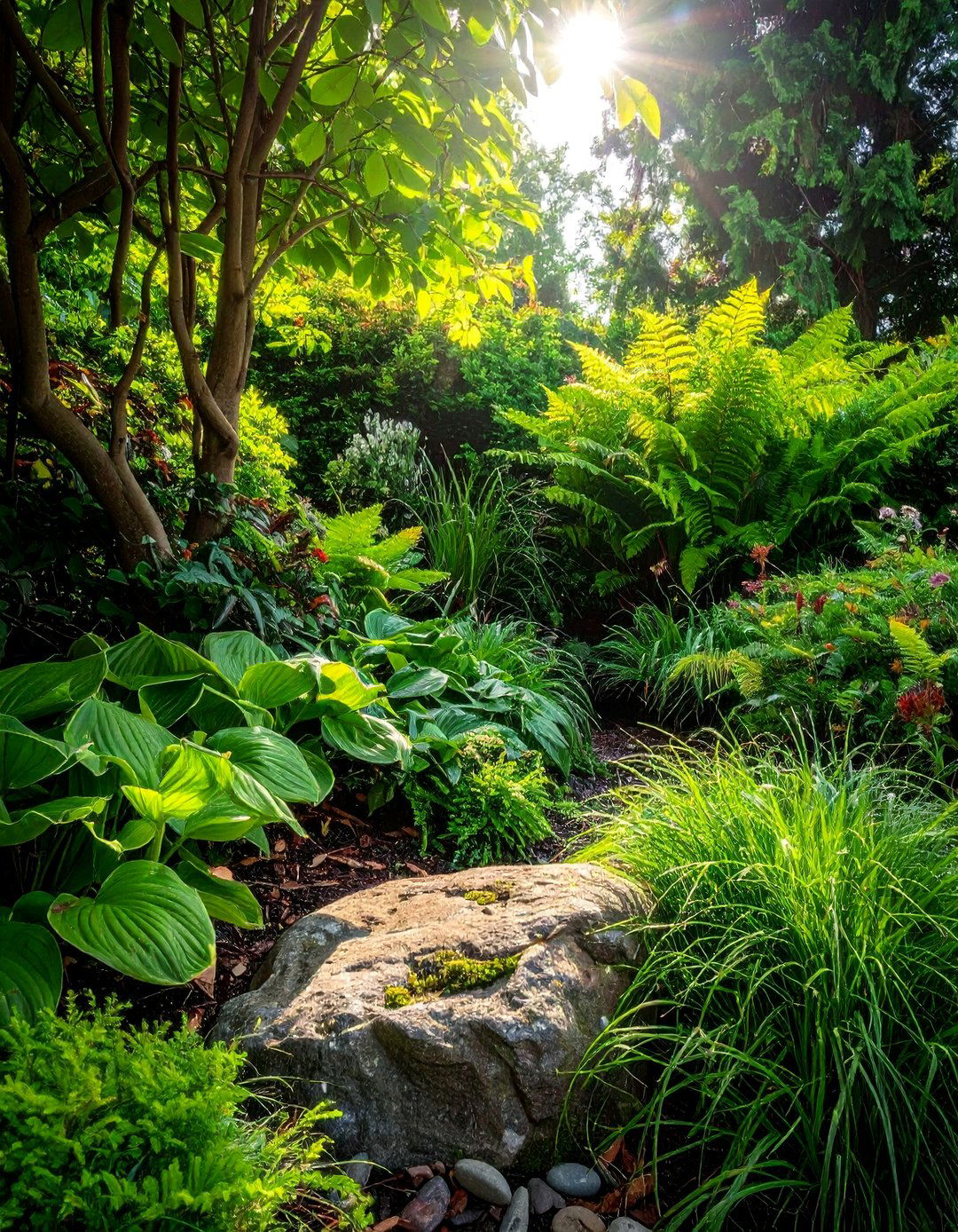 Focusing on Foliage Texture Variation - 20 Small Zen Garden Ideas for a Peaceful Outdoor Retreat