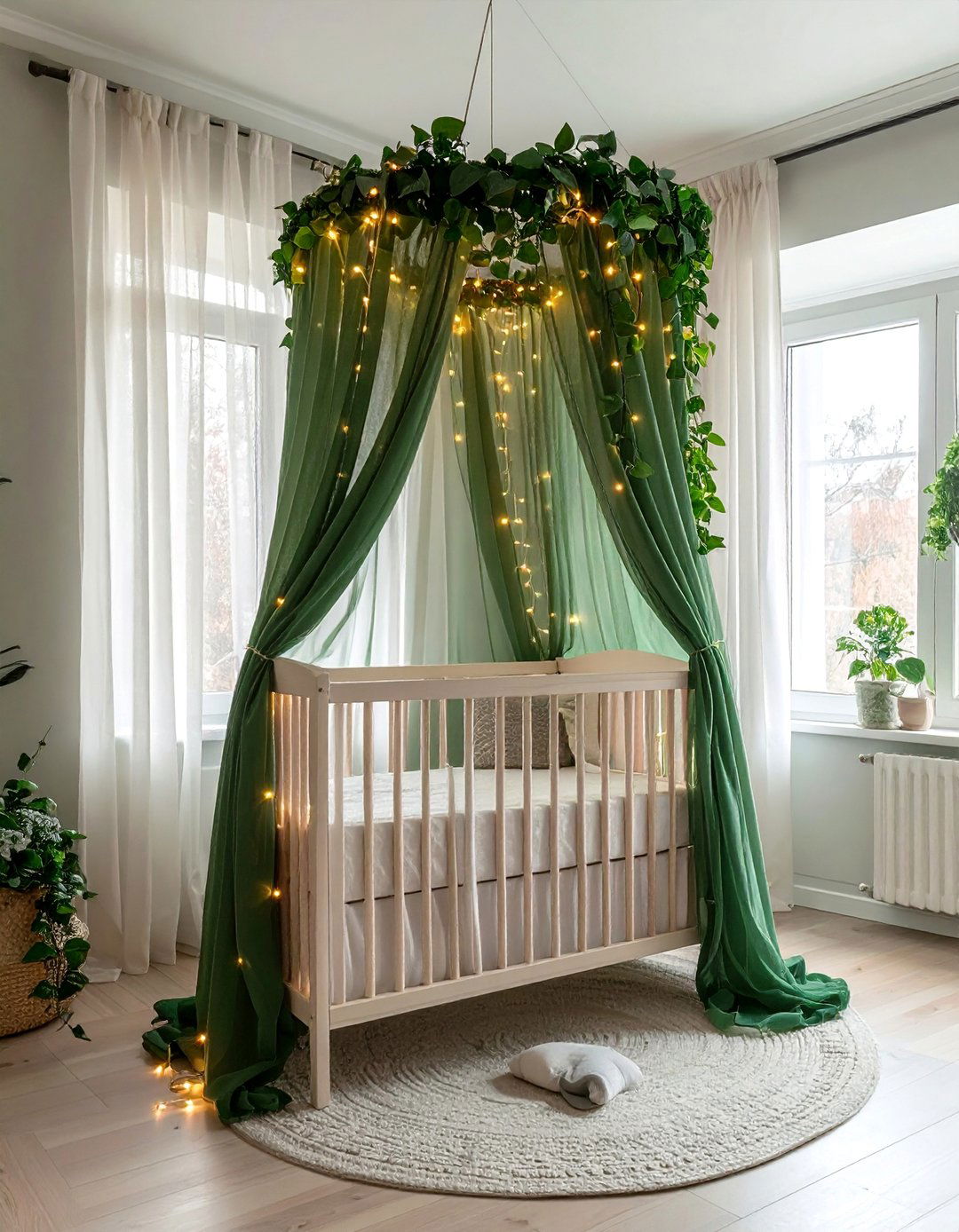 Forest Canopy Above the Crib Woodland Nursery - 25 Woodland Nursery Ideas for a Cozy Baby Room