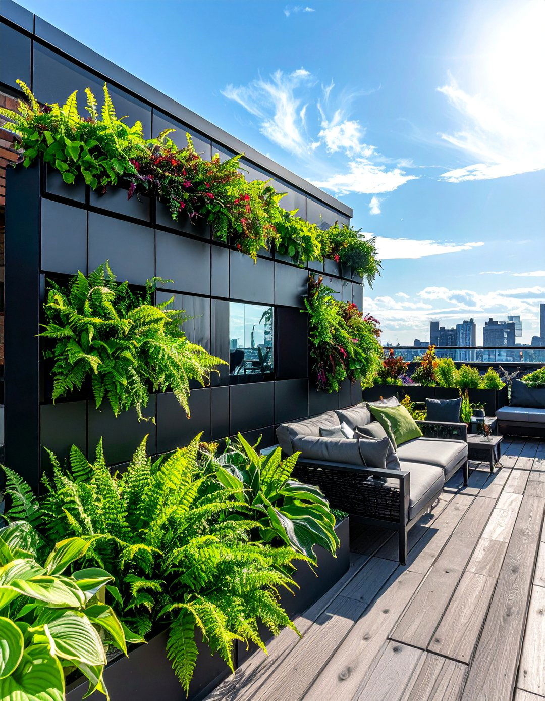 Freestanding Modular Panel Vertical Garden - 40 Vertical Garden Ideas for Small Spaces