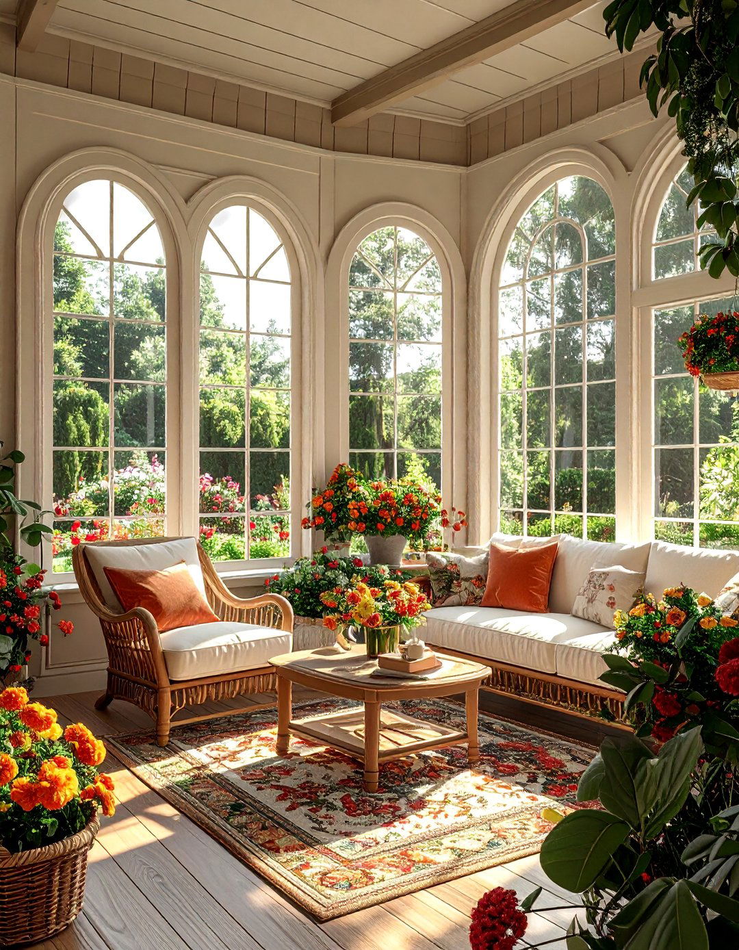 French Arch Windows for Sunroom Extensions - 30 Arch Window Design Ideas for Elegant Home Interiors