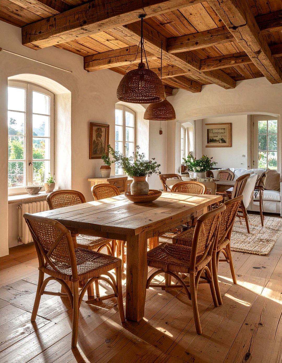 French Bergerie Rustic Dining Room - 25 French Parisian Dining Room Ideas for Elegant Homes